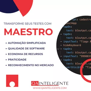 Imagem de capa para o Curso online Teste automatizado com  Maestro