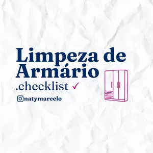 Imagem de capa para o Ebook Checklist - Limpeza de Armário