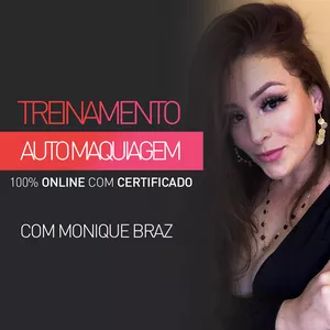 Imagem de capa para o Curso online TREINAMENTO DE AUTOMAQUIAGEM COM MONIQUE BRAZ