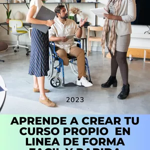 Imagen de portada para Curso online "Aprende a crear tu curso propio  en linea de forma facil y rapida"