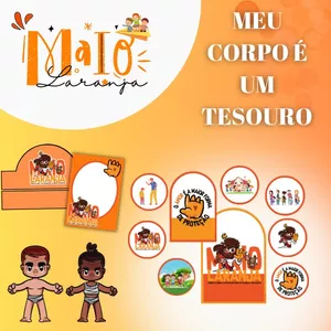 Imagem de capa para o Curso online Meu corpo é um tesouro- Maio laranja RECANTO DO SABER INFANTIL