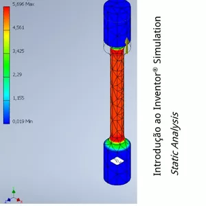 Imagem de capa para o Ebook Introdução ao Inventor® Simulation Static Analysis