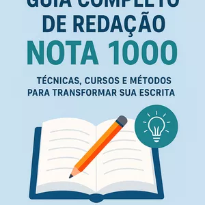 Imagem de capa para o Ebook Guia Completo de Redação Nota 1000 📘