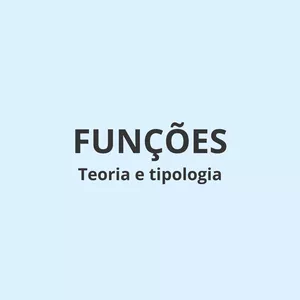 Imagem de capa para o Curso online [B02] Funções - Teoria e tipologia | Prof. Thiago Cordeiro