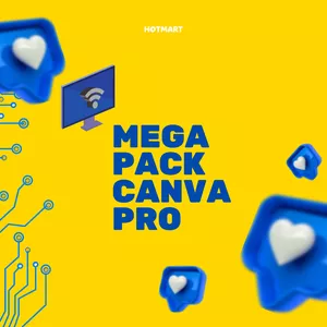 Imagem de capa para o Curso online Mega Pack Canva Pro + 10 Bônus
