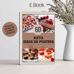 Imagen de portada para Ebook 60 IDEAS DE POSTRES DIETA KETO
