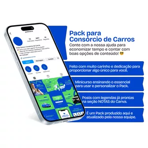 Imagem do curso Pack Canva - Consórcio de Carros