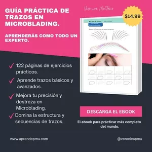 Imagen de portada para Ebook Guía Práctica de Trazos en Microblading – Domina la Técnica con Ejercicios Guiados