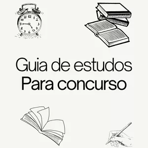 Imagem de capa para o Ebook Guia de estudos para concurso