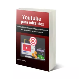 Imagem de capa para o Ebook youtube para iniciantes