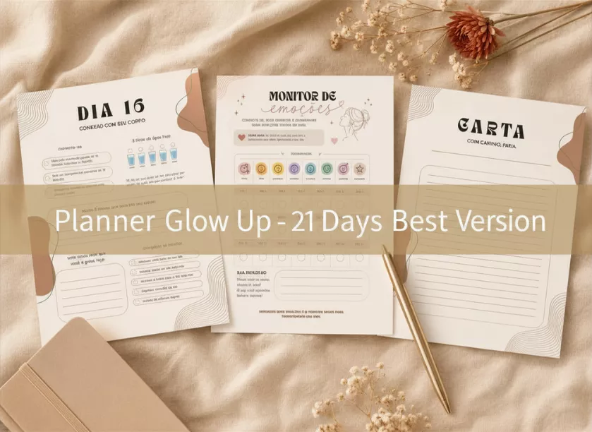 Planner  Glow Up - 21 Dias para a Sua Melhor Versão — imagem 2