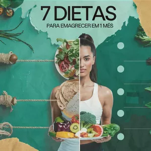 Imagem de capa para o Ebook 7 DIETAS PARA EMAGRECER EM 1 MÊS