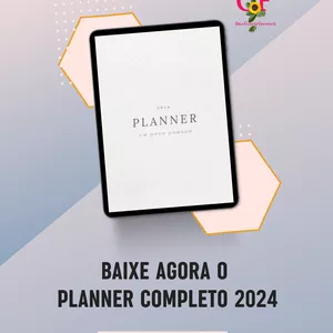 Imagem de capa para o Ebook Planner Completo 2024