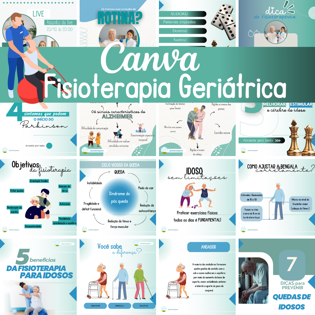 Imagem do curso CANVA FISIOTERAPIA GERIÁTRICA