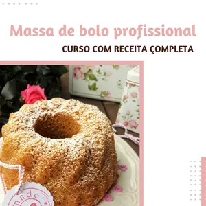Imagem de capa para o Curso online Massa de bolo profissional