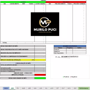 Imagem de capa para o Ebook Planilha Day Trade + DARF IR