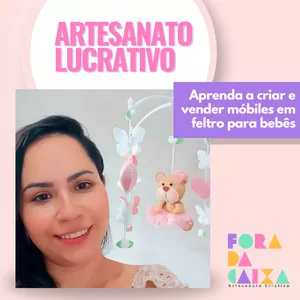 Imagem de capa para o Curso online Artesanato Lucrativo - Móbiles pra bebês