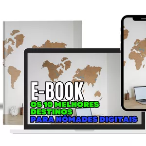 Imagem de capa para o Ebook E-book Os 10 Melhores Destinos para Nômades Digitais