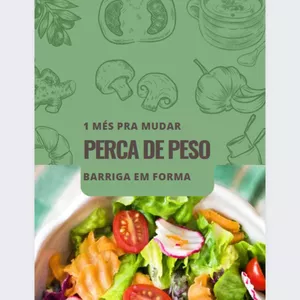 Imagem de capa para o Ebook 1 mês pra secar barriga