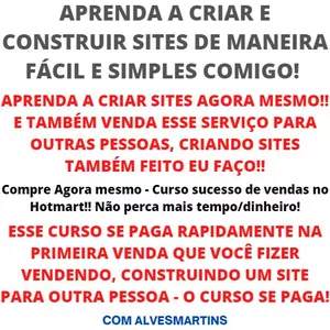 Imagem do curso ENSINO VOCÊ A CRIAR SEU SITE PESSOAL, COMERCIAL, PARA SEU COMÉRCIO, SUA LOJA, OU QUALQUER SITE QUE VOCÊ QUEIRA DO ZERO!!