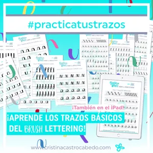 Imagen de portada para Ebook TALLER PRACTICA TUS TRAZOS BÁSICOS DE BRUSH LETTERING