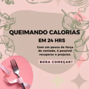 Imagem de capa para o Ebook Queimando Calorias em 24 Horas
