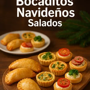 Imagen de portada para Ebook Guía de Bocaditos Navideños Salados
