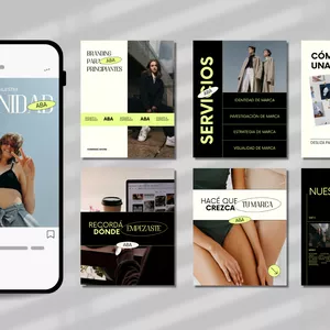 Imagen de portada para Curso online Pack | 6 Posteos para instagram de Branding