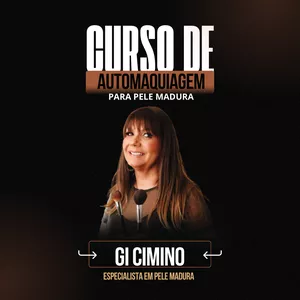 Imagem de capa para o Curso online Curso ONLINE - Automaquiagem para pele madura - By Gi Cimino