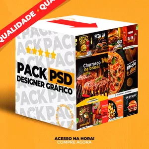 Imagem de capa para o Ebook Pack PSD - Gastronomia