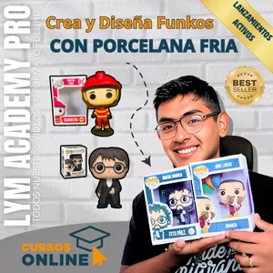 Imagen de portada para Curso online Crea y Diseña Funkos con Porcelana Fría