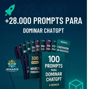 Imagen de portada para Curso online 🔥 +28.000 PROMPTS de ChatGPT para VENDER con IA! 🚀 Organizados, en Excel y con derechos de reventa ✅