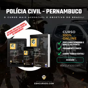 Imagem de capa para o Curso online Curso PÓS-EDITAL PCPE - EBN Cursos