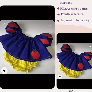 Imagem de capa para o Ebook Molde conjunto branca de Neve REF:1084