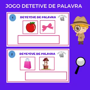 Imagem de capa para o Ebook JOGO DETETIVE DE PALAVRA- Jogo de Consciência Fonológica