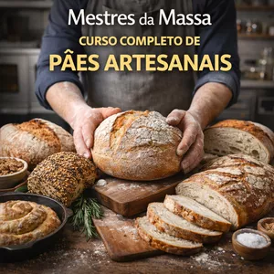 Imagem do curso Mestres Da Massa Curso Completo De Pães Artesanais