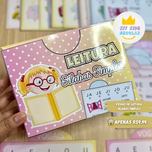 Imagem de capa para o Ebook Fichas de Leitura Sílaba Simples