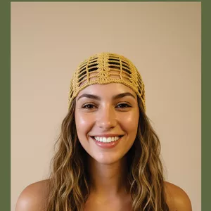 Imagem de capa para o Ebook Gráfico Digital – Touca Teia | Crochê Artesanal