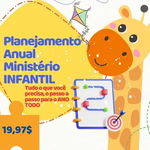 Imagem de capa para o Ebook PLANEJAMENTO ANUAL PARA MINISTÉRIO INFANTIL 