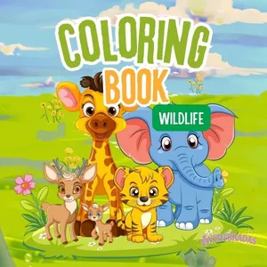Imagen de portada para Ebook Coloring Book: Wildlife 