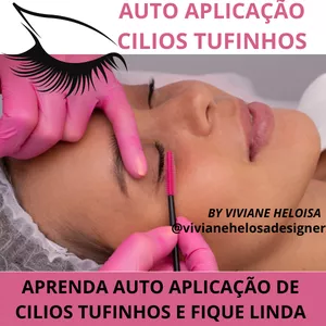 Imagem de capa para o Ebook Auto Aplicação de Cílios Tufinhos