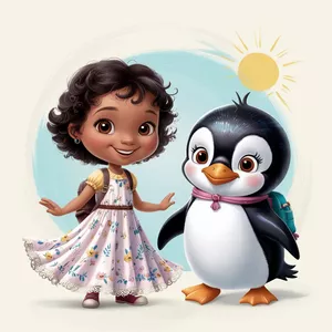 Imagem de capa para o Ebook A aventura de Lila e o pinguim
