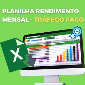 Planilha PLANILHA DE RENDIMENTO TRÁFEGO PAGO