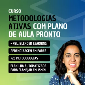 Imagem de capa para o Curso online Metodologias Ativas e Planejamento de Aulas