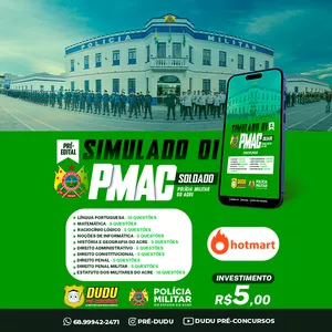 Imagem de capa para o Ebook SIMULADO 01 PMAC PRÉ-EDITAL