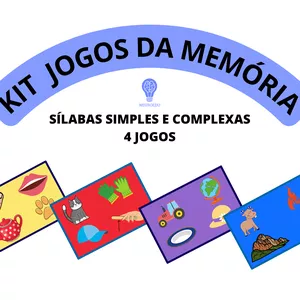 Imagem de capa para o Ebook KIT JOGOS DA MEMÓRIA - SÍLABAS SIMPLES E COMPLEXAS