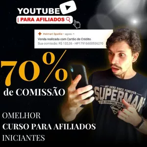 Imagem de capa para o Curso online Youtube para afiliados 