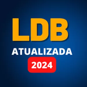 Imagem de capa para o Ebook LDB ATUALIZADA 2024 - 06 Aulas em Vídeo + Livro Digital COMPLETO