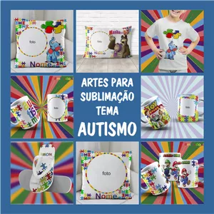 Imagem de capa para o Curso online ARTES PARA SUBLIMAÇÃO AUTISMO + GABARITOS + MANUAL DE SUBLIMAÇÃO