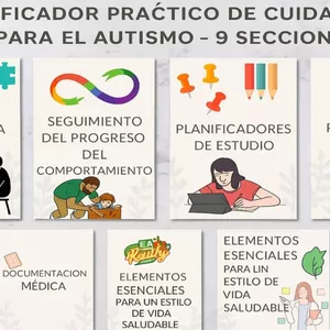 Imagen de portada para Curso online Planificador practico para el autismo, plantillas imprimible